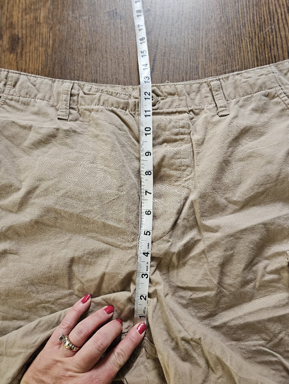 Tru-spec Khaki Cargo Shorts Classic Utility Style Size Mens 35-39 - Picture 4 of 9